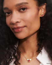 Load image into Gallery viewer, Kendra Scott Mickey Mouse Gold Pendant Necklace in Bright Red Drusy