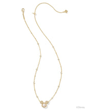 Load image into Gallery viewer, Kendra Scott Mickey Mouse Gold Pendant Necklace in White Pearl