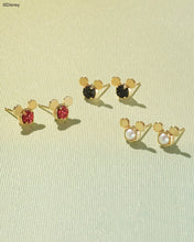 Load image into Gallery viewer, Kendra Scott Mickey Mouse Gold Stud Earrings in White Pearl