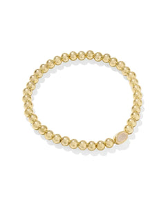 Kendra Scott Mini Elaina Stretch Bracelet Gold Iridescent Drusy