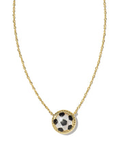 Load image into Gallery viewer, Kendra Scott Soccer Gold Short Pendant Necklace