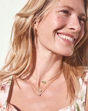 Load image into Gallery viewer, Kendra Scott Tatum Short Pendant Gold Necklace in Blue Mix