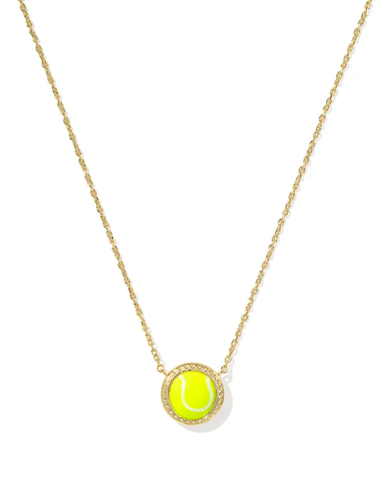 Kendra Scott Tennis Gold Short Pendant Necklace