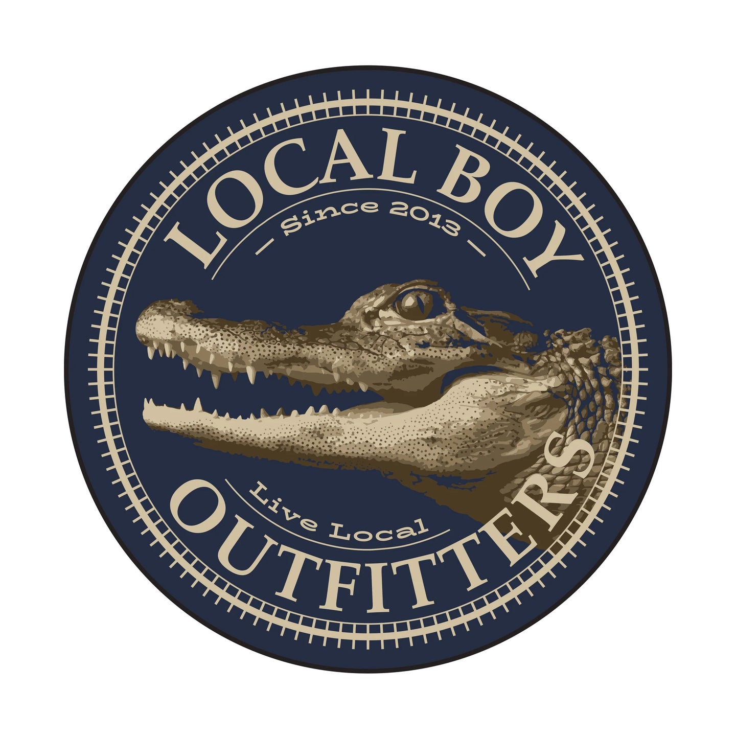 Local Boy Gator Stamp Decal