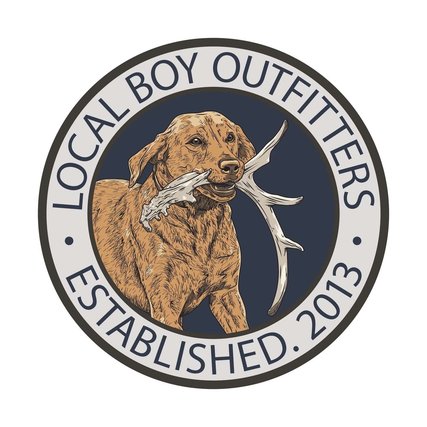 Local Boy Antler Retrieve Decal