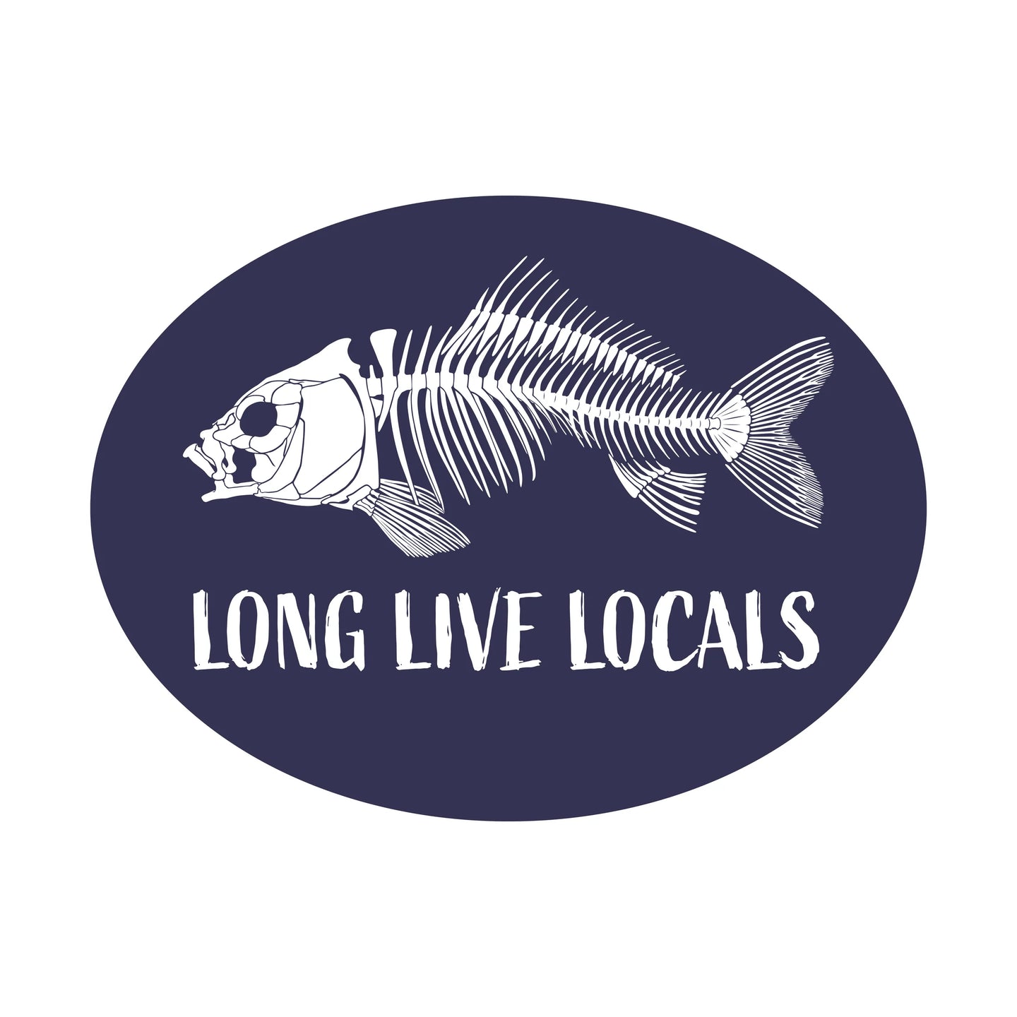 Local Boy Fish Bones Decal