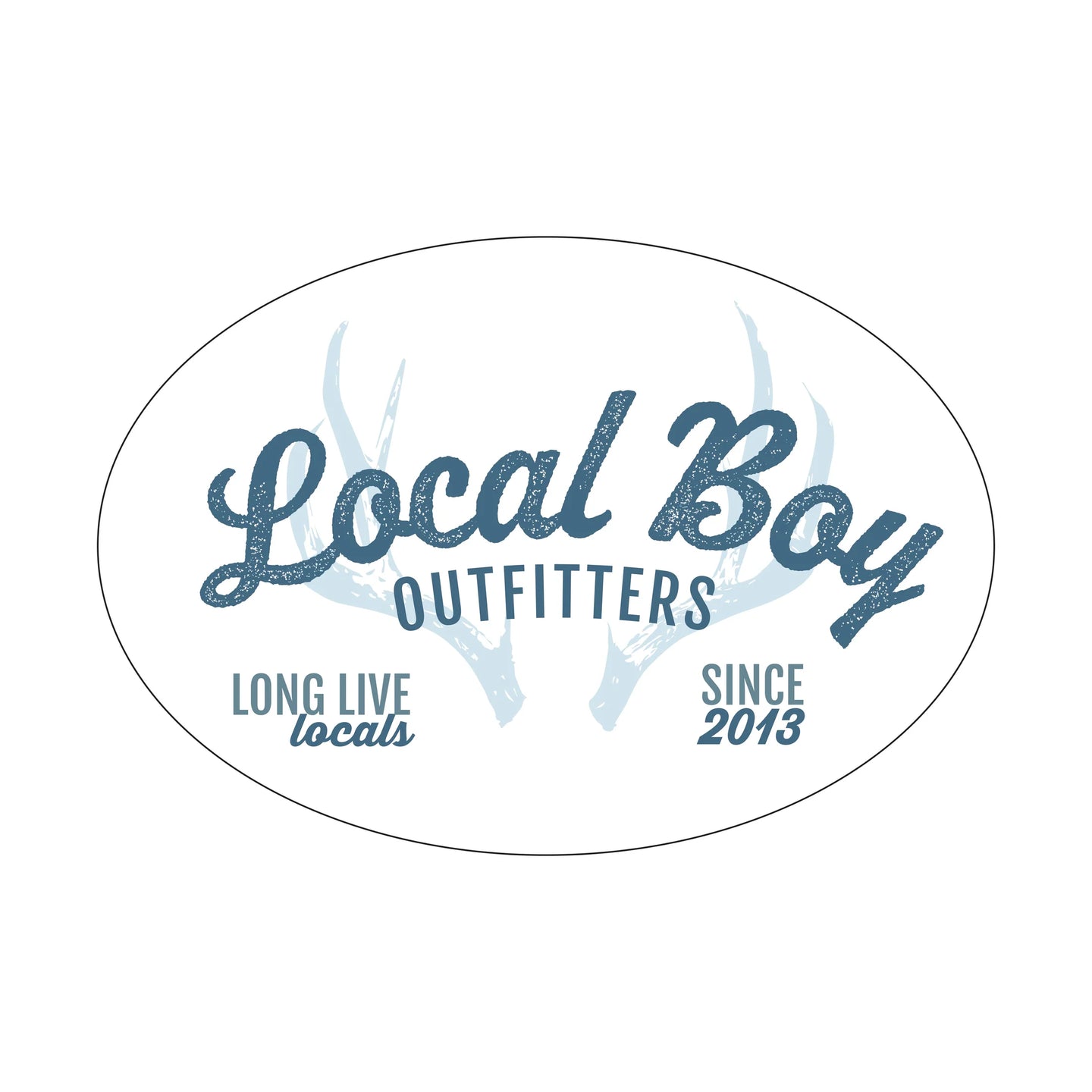 Local Boy Antler Arch Decal