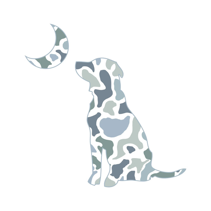 Local Girl Dog & Moon Decal in Localflage Coast