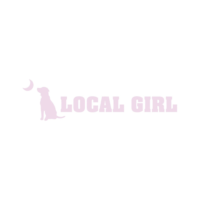 Local Girl Logo Decal in Pink