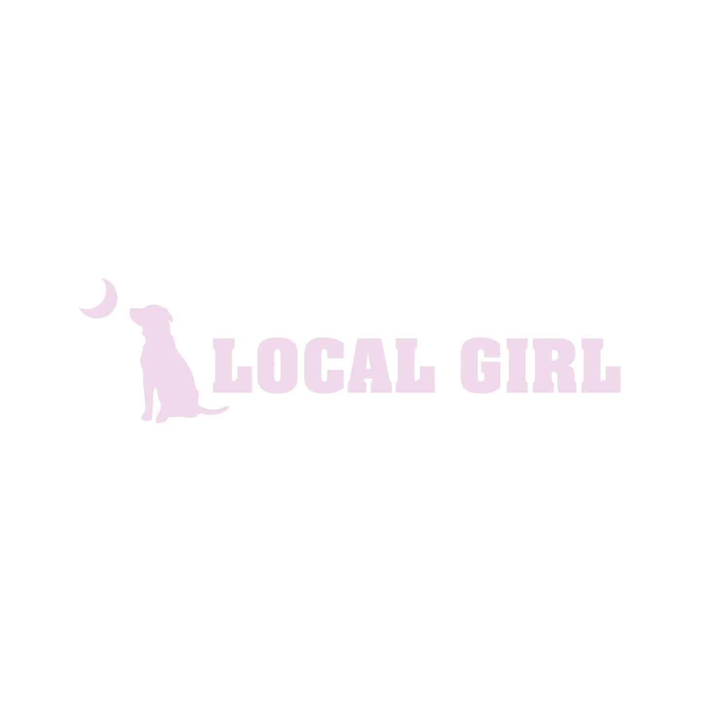 Local Girl Logo Decal in Pink