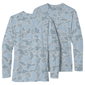 Over Under Tidal Tech Water Camo Redfish LS Shirt