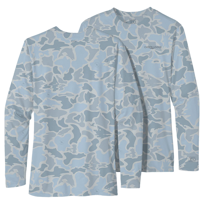 Over Under Tidal Tech Water Camo Redfish LS Shirt