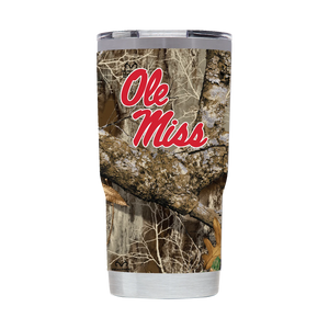 Ole Miss 20oz Real Tree Camo Tumbler