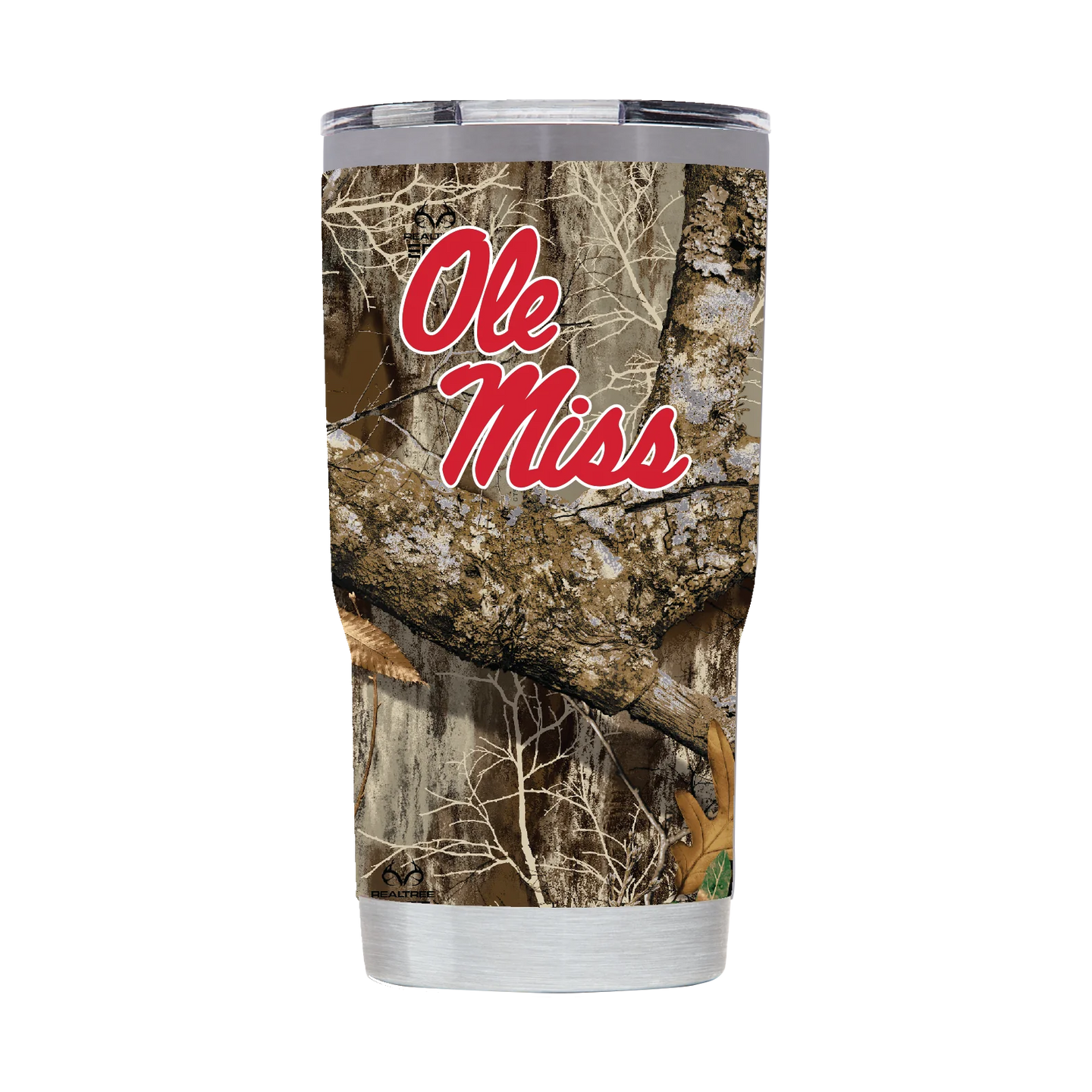 Ole Miss 20oz Real Tree Camo Tumbler