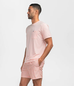 Southern Shirt Co. Men's Max Comfort Pocket Tee in Peach Melba