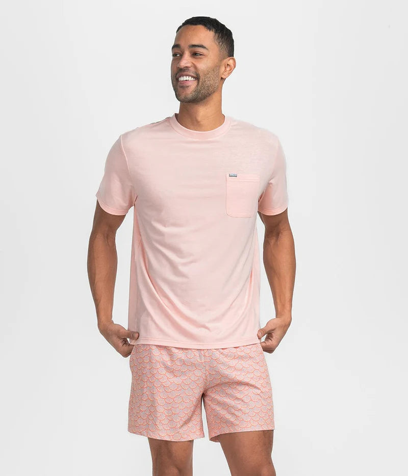 Southern Shirt Co. Men's Max Comfort Pocket Tee in Peach Melba