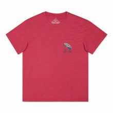 Load image into Gallery viewer, Burlebo Big Fly SS Tee in Heather Crimson