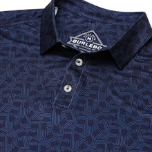 Load image into Gallery viewer, Burlebo Performance Polo in Navy Stars and Stripes