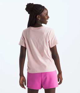 North Face Girls' Graphic SS Tee Pink Moss