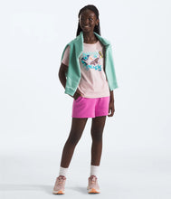 Load image into Gallery viewer, North Face Girls&#39; Graphic SS Tee Pink Moss