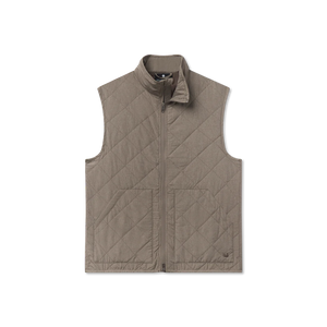 Southern Marsh Bryson Ripstop Stone Brown Quilted Vest