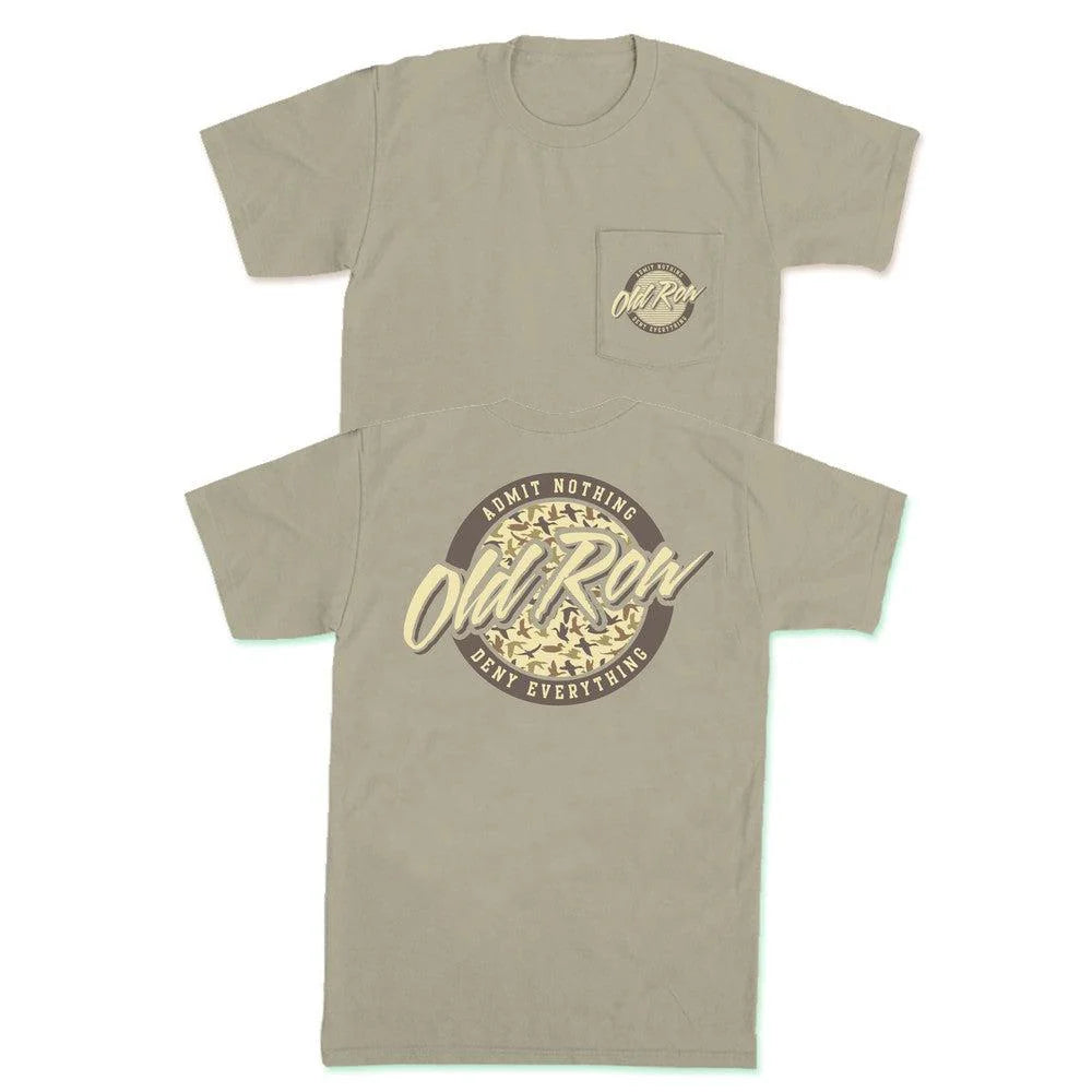 Old Row Duck Camo Circle Logo Pocket SS Tee