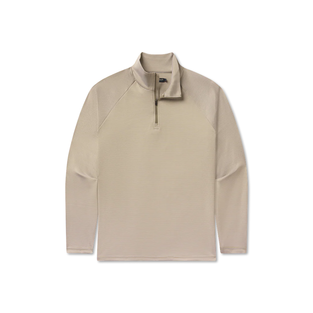 Southern Marsh Southampton Performance Quarterzip in White/Dark Olive