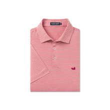 Load image into Gallery viewer, Southern Marsh Biloxi Heather Performance Polo Crimson