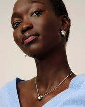 Load image into Gallery viewer, Kendra Scott Minnie Mouse Silver Pendant Necklace in White Pearl