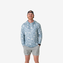 Load image into Gallery viewer, Burlebo Men's Performance Hoodie in Seaside Camo