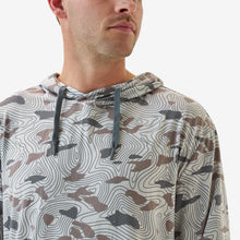 Load image into Gallery viewer, Burlebo Men's Performance Hoodie in Topo Desert Camo