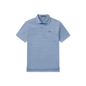 Southern Marsh Maybourne Featherlight Stripe Polo in Lilac & Mint