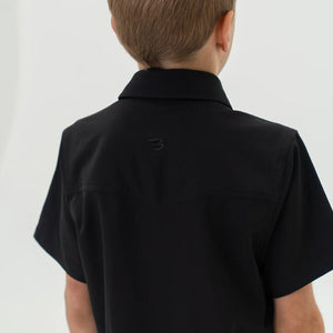 Burlebo Youth Performance Western Shirt in Black