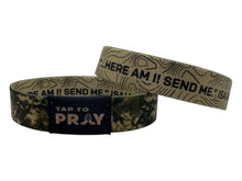 Load image into Gallery viewer, Versible Valor Camo &amp; Isaiah 6:8 Tap to Pray Wristband