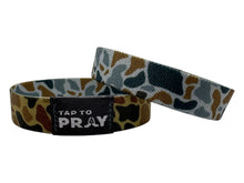 Load image into Gallery viewer, Versible River Rock Camo Sahara and Copper Tap to Pray Wristband