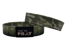 Load image into Gallery viewer, Versible Waterfowl Camo Tap to Pray Wristband