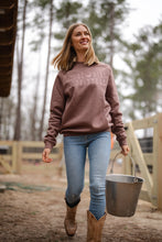 Load image into Gallery viewer, Local Girl Moon Cotton Crewneck in Rose