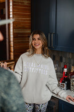 Load image into Gallery viewer, Local Girl Moon Cotton Crewneck in Light Sand