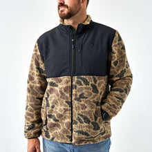 Load image into Gallery viewer, Burlebo Sherpa Full Zip Jacket in Rocky Mountain Camo
