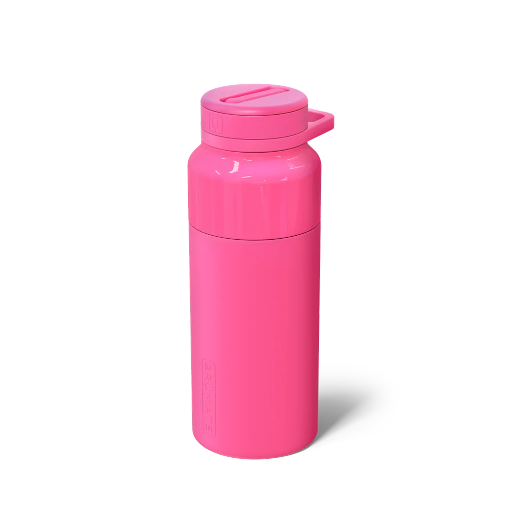 BruMate Rotera 35oz Bottle in Neon Pink