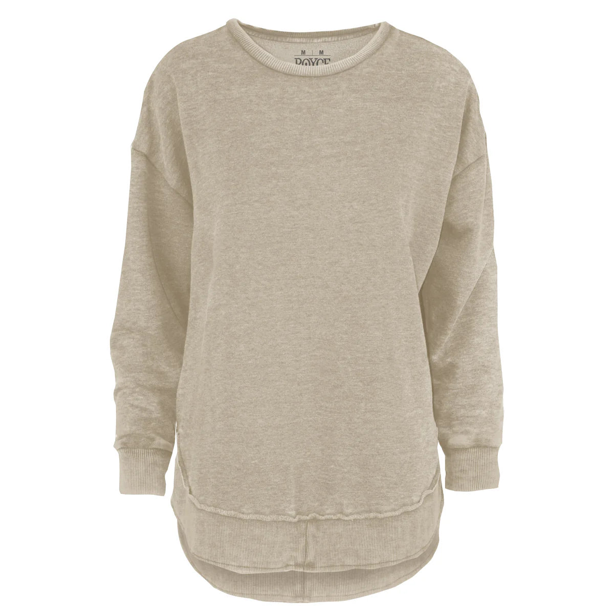 Royce Brand Melange Hi-Low LS Poncho Fleece in Sand