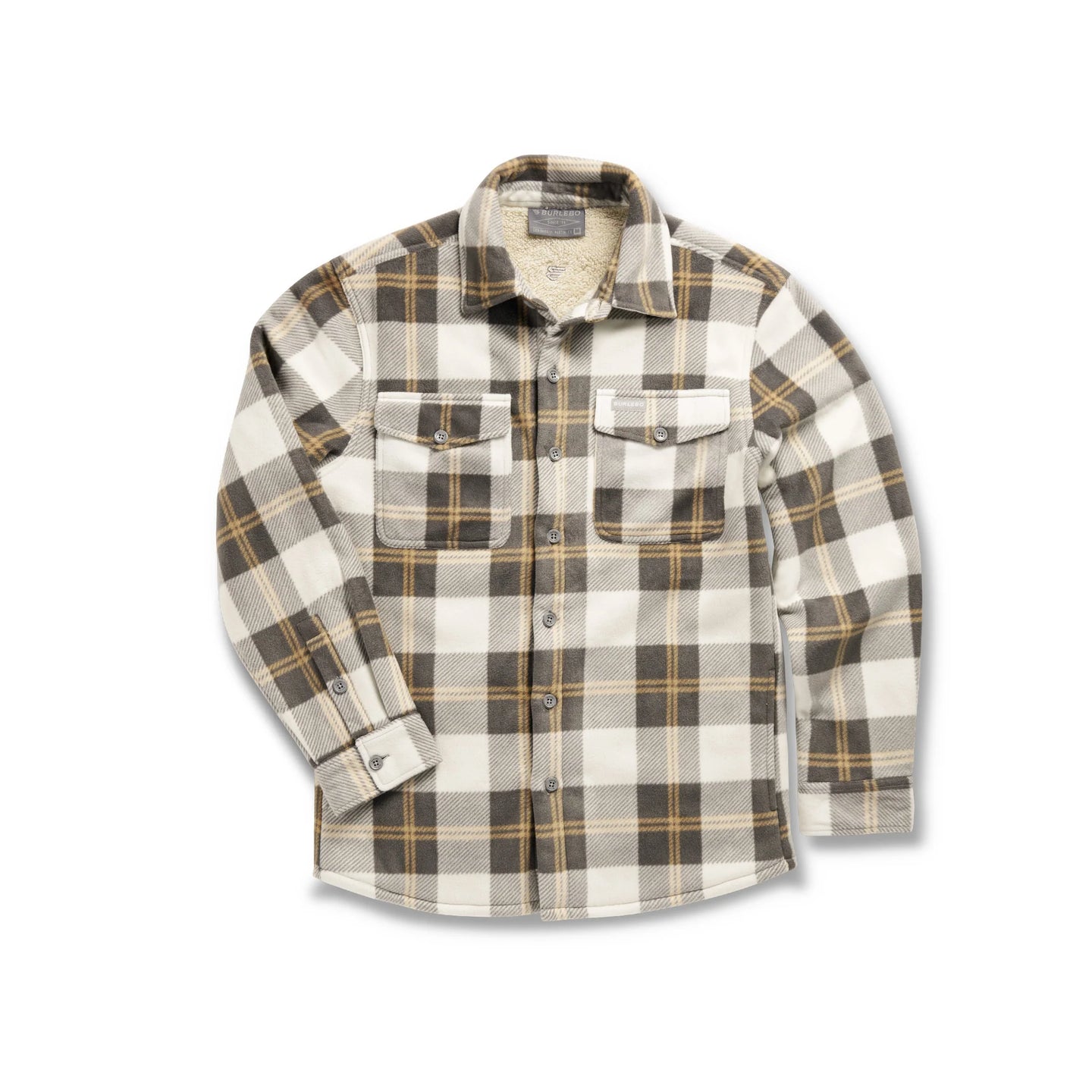 Burlebo Men's Shacket in Coyote Plaid