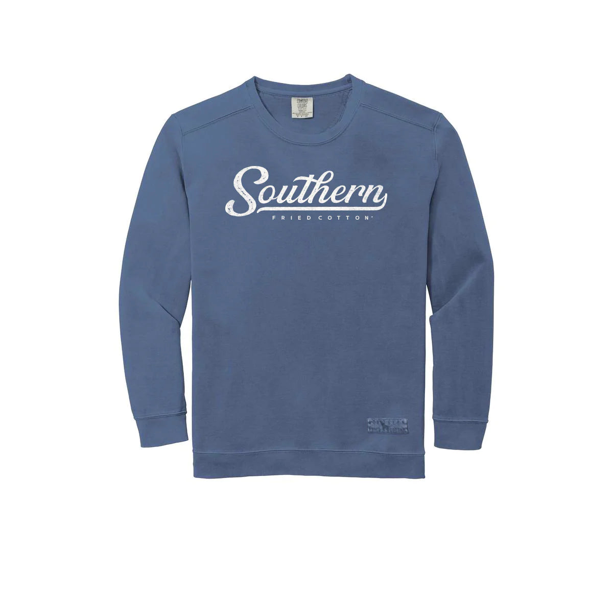 Southern Fried Cotton Southern Retro Script Crew