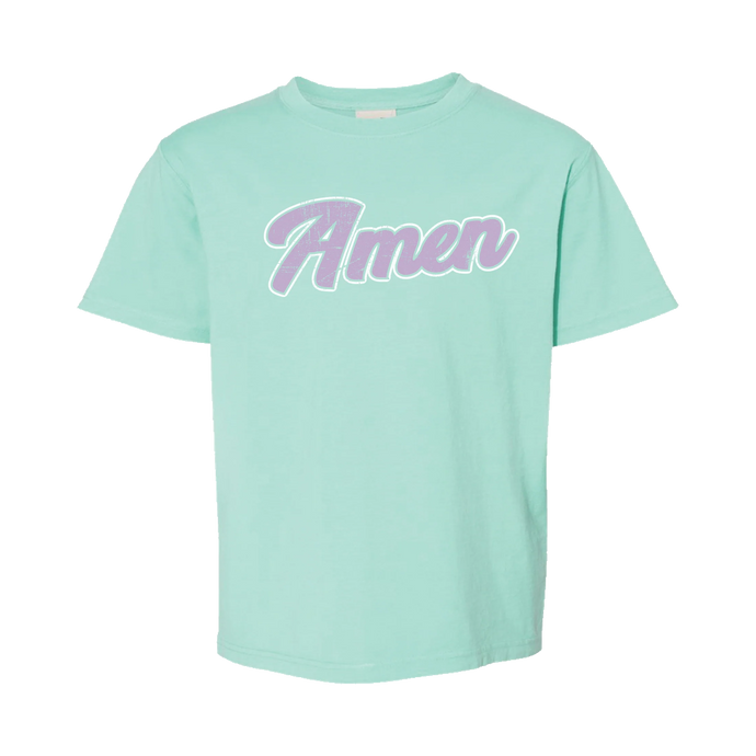 Southern Fried Cotton Amen Script SS Tee