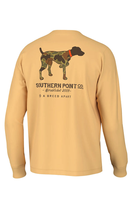 Southern Point Co. Youth Vintage Camo Greyton LS Tee