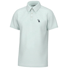 Load image into Gallery viewer, Local Boy Edisto Polo Turquoise/White