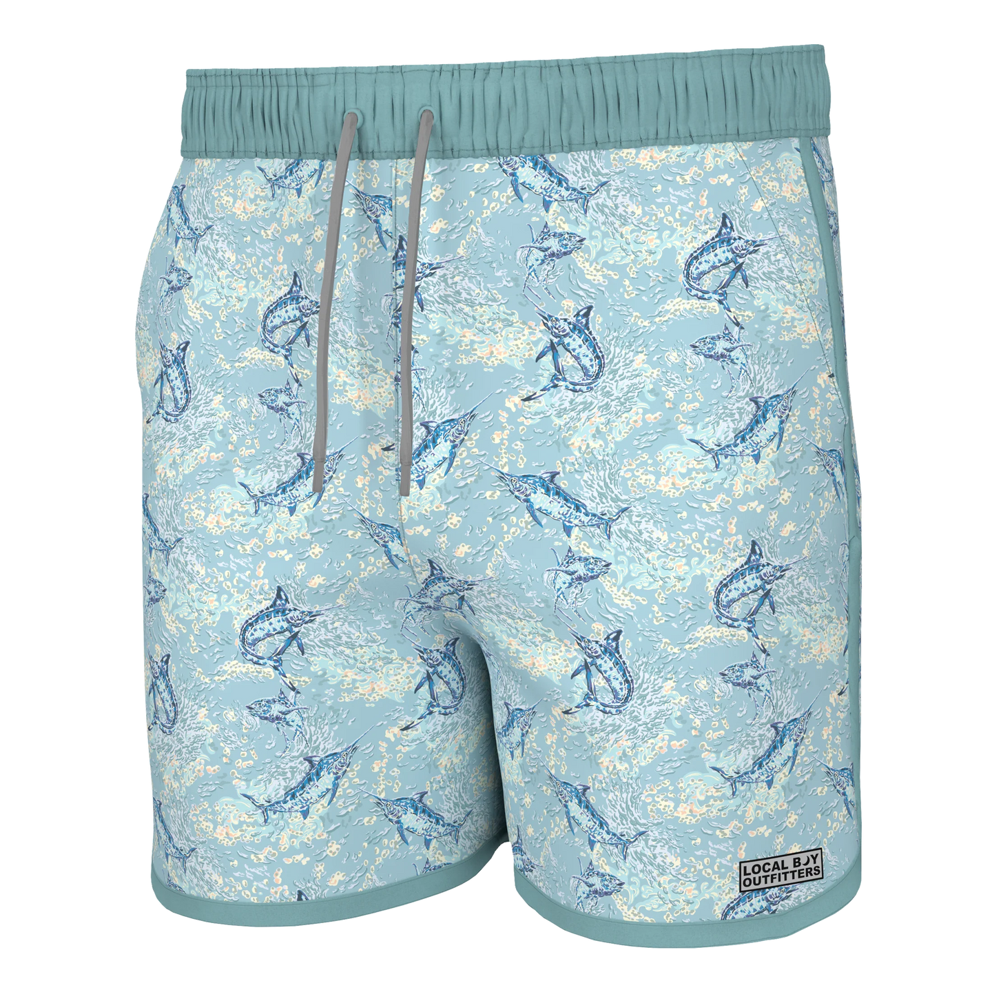 Local Boy Wando Swim Trunks in Offshore