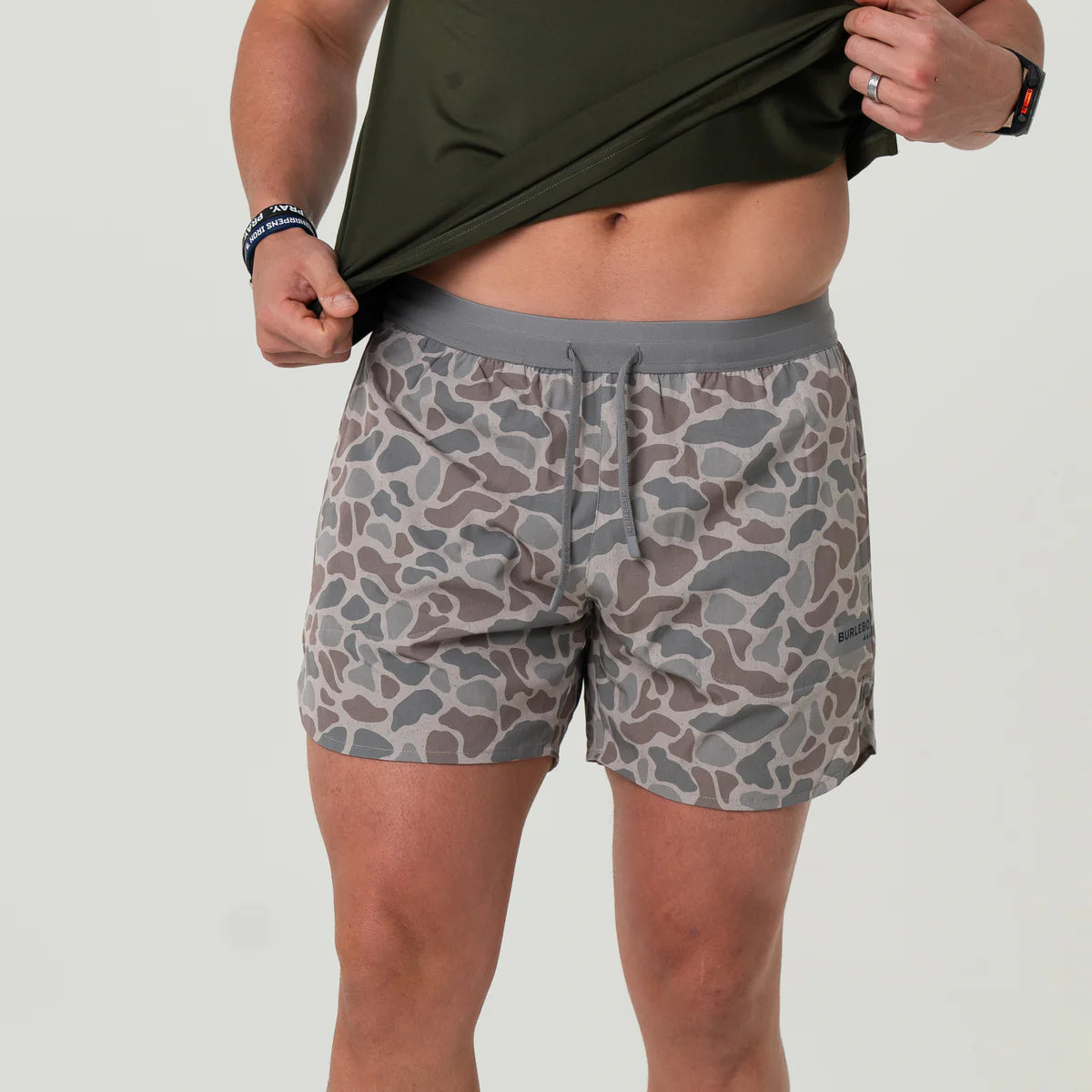 Burlebo Training Shorts in Classic Deer Camo