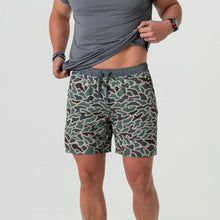 Load image into Gallery viewer, Burlebo 5.5&quot; Athletic Shorts in Retro Duck Camo