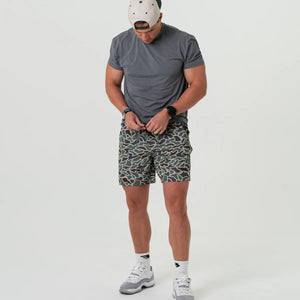 Burlebo 5.5" Athletic Shorts in Retro Duck Camo